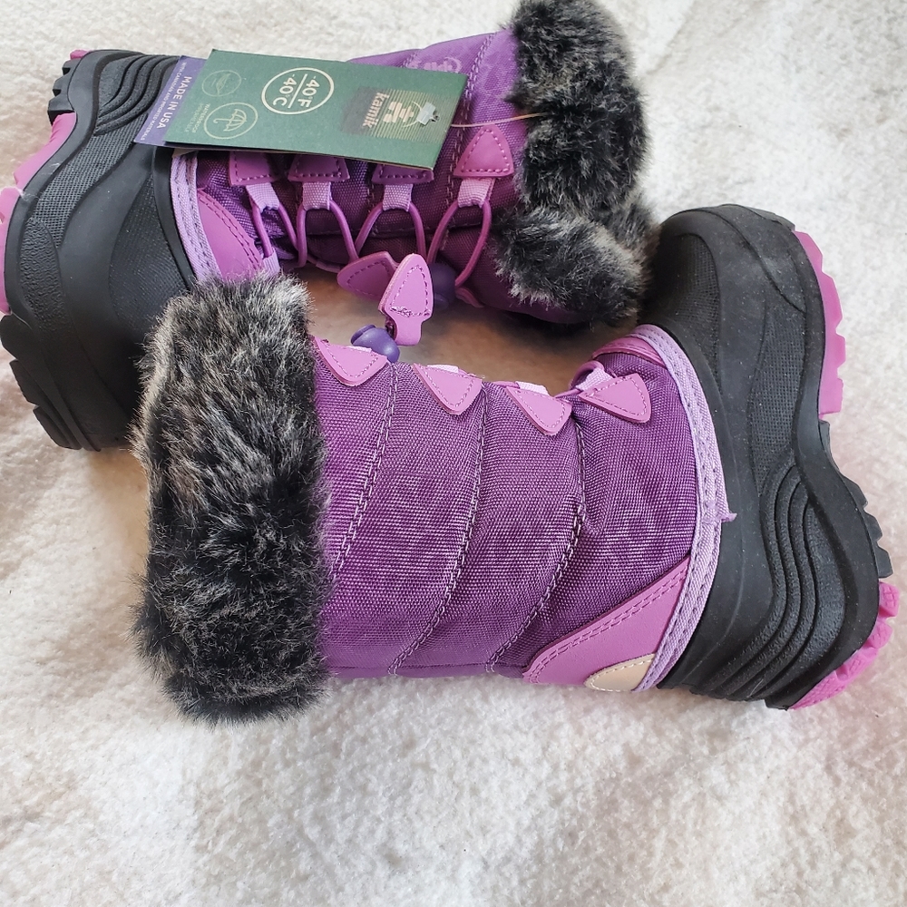 Kamik Snowangel Waterproof Winter Snow Boots, Toddler Sz 6, NWOT